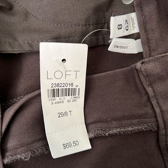 LOFT Soft touch Legging Jeans 8L Dark Grey/purple NWT🏷 has pockets! - Picture 2 of 11